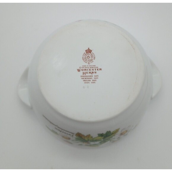 Royal Worcester Herbs Individual Casserole Tureen NO LiD Marshmallow Feverfew - Picture 6 of 10